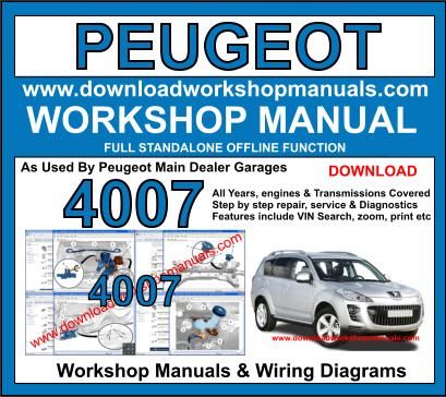 Peugeot 4007 workshop service repair manual
